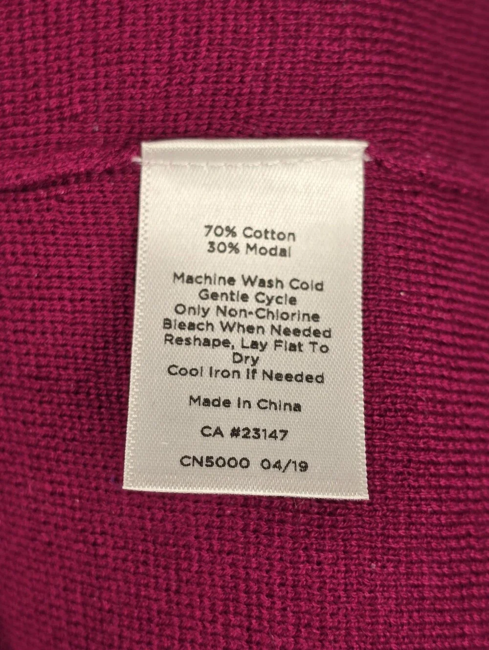 Talbots Floral Cardigan Twin Set Size M Magenta Pink Cotton Blend 2 Piece